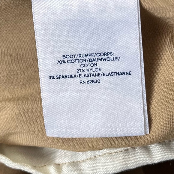 Lands' End Tan Wide Leg Pleated Pants - Picture 13 of 15